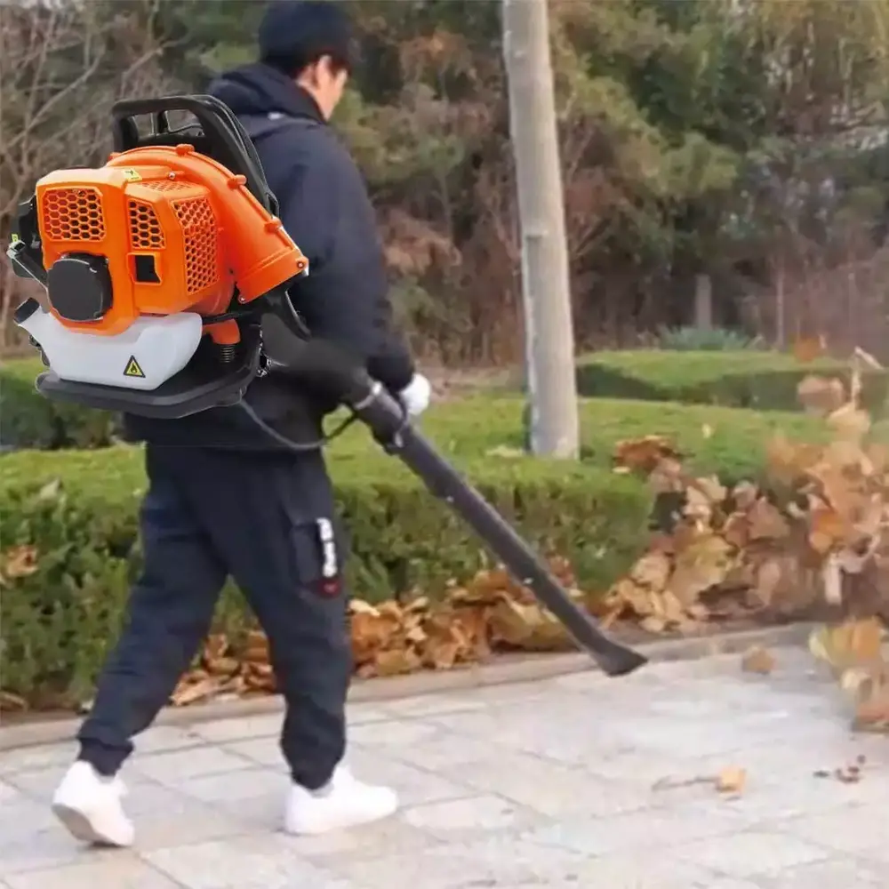 1.25KW 2-Stroke Backpack Leaf Blower For Ecological Cleaning Road Dusting Snow
