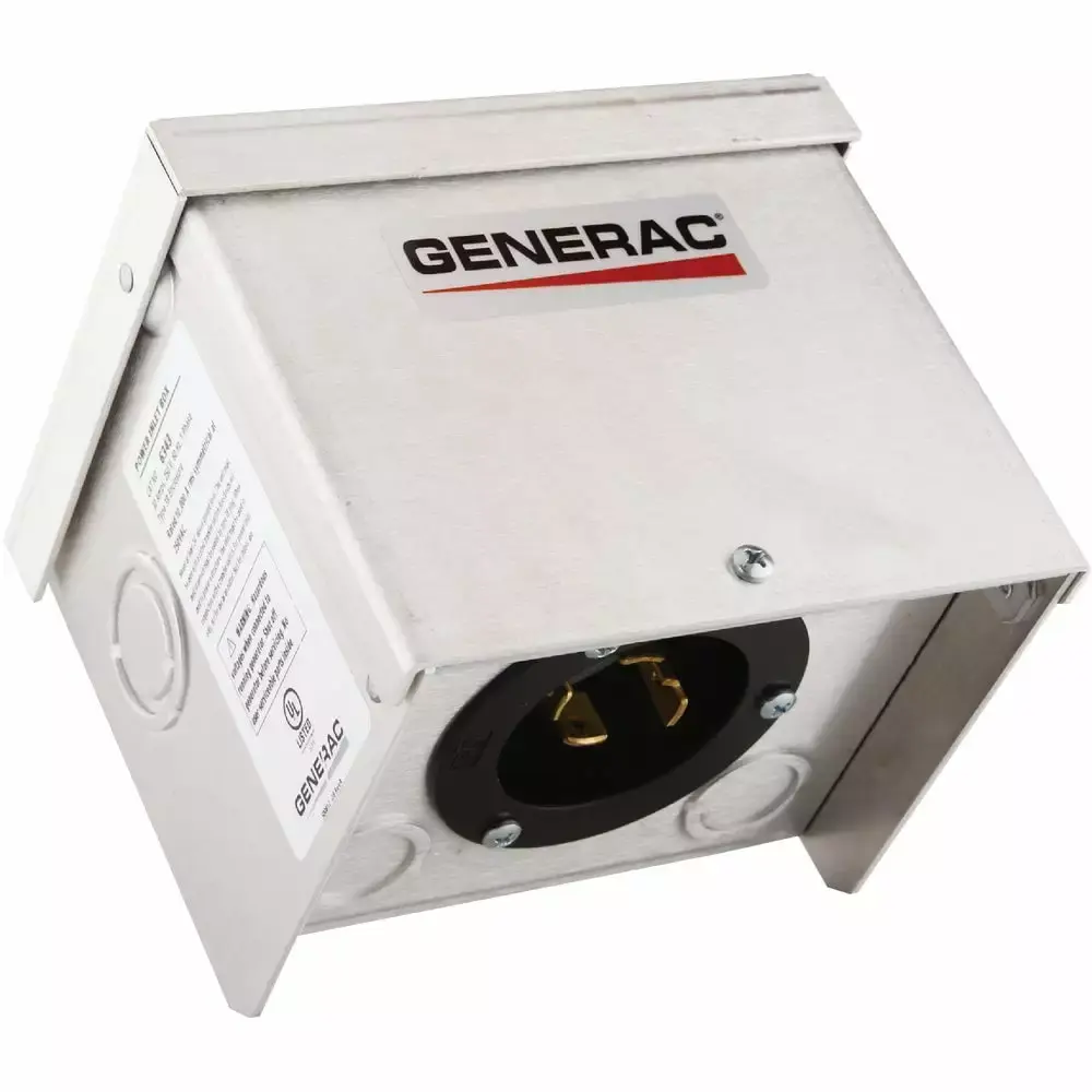 1 Pc Generac 30A Outdoor Generator Power Inlet Box