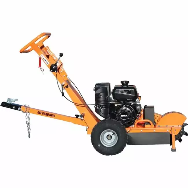 10 in. 14HP Stump Grinder Chipper Shredder with Extra Teeth