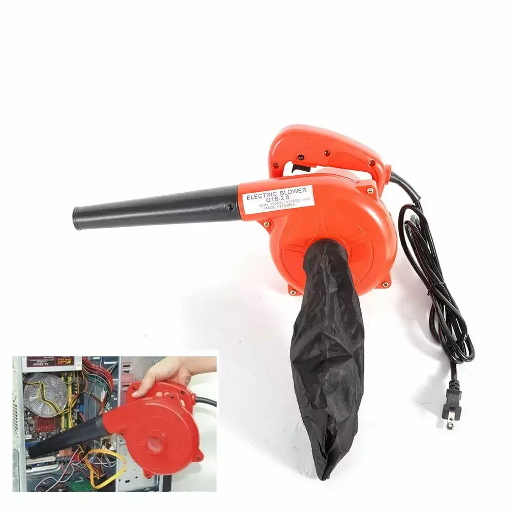1000W Mini Red Travel-friendly Electric Handheld Air Blower Dust Cleaner 13000r/min