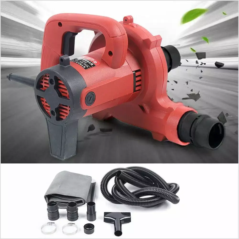 110V Industrial Electric Leaf Blower Vacuum Dust Leaf Cleaner Sweeper Tool 1200W