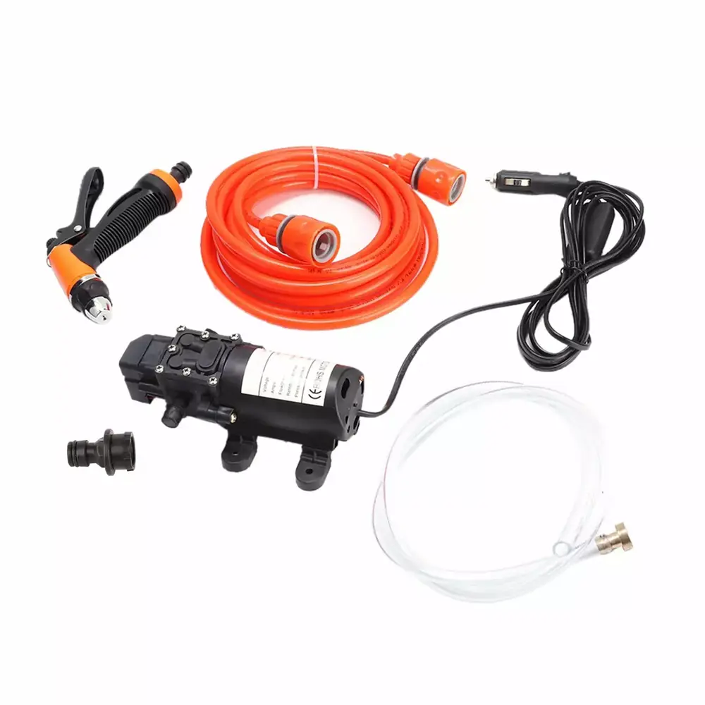 12V Electric Car High Pressure Washer Sprayer Power Pump System Kit Car Washing Cleaning Tool