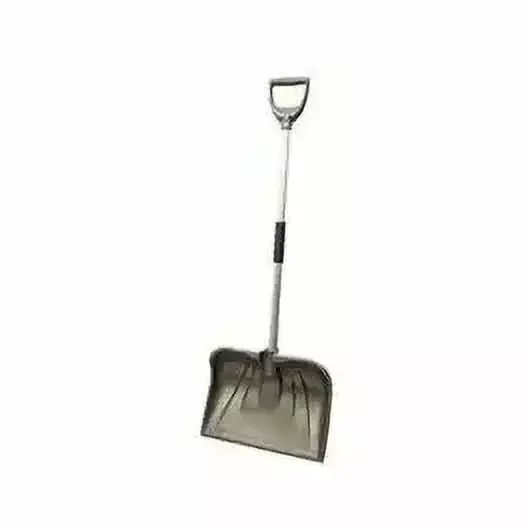1PC Rugg 26PL-S Snow Shovel. 18 in W Blade. Combo Blade. Polyethylene Blade. Aluminum Handle. Navy