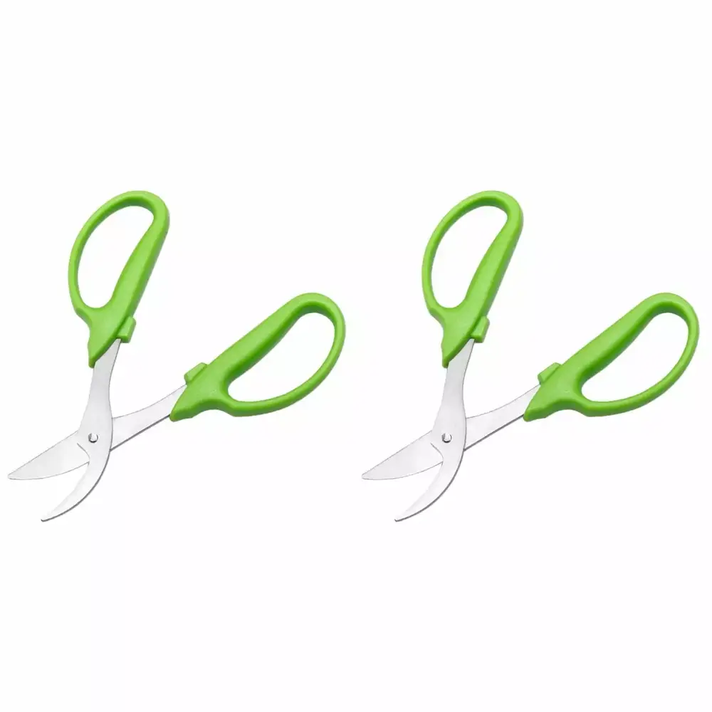 2 Count Scissors Garden Shear Clippers Plant Cutter Stainless Steel