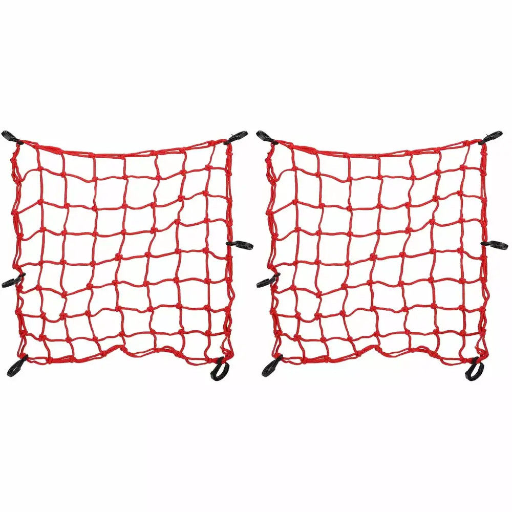 2 Pack Woven Cargo Net Wagons Carts Luggage for Garden Tent Elastic Push Camping Camper Trolley Cover