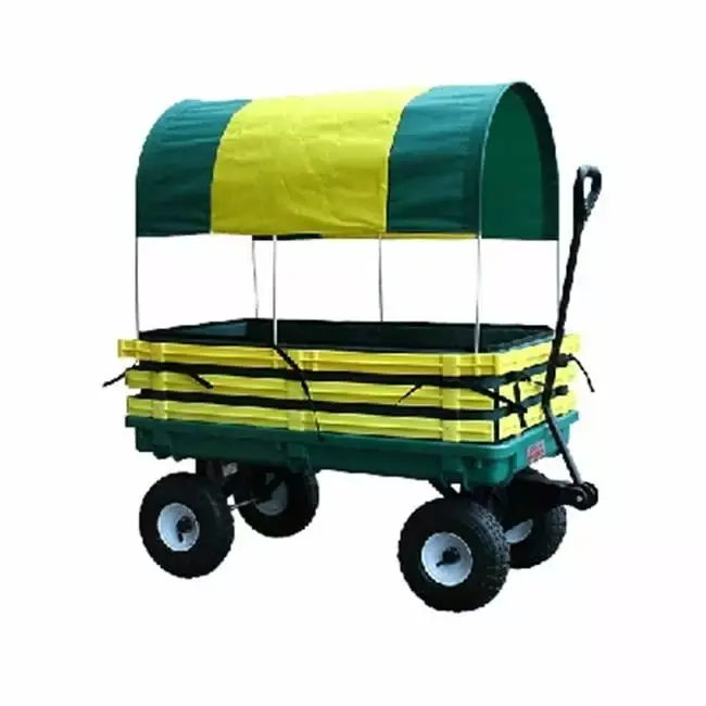 20 in. x 38 in. Pad and Covered Wagon - Green and Yellow
