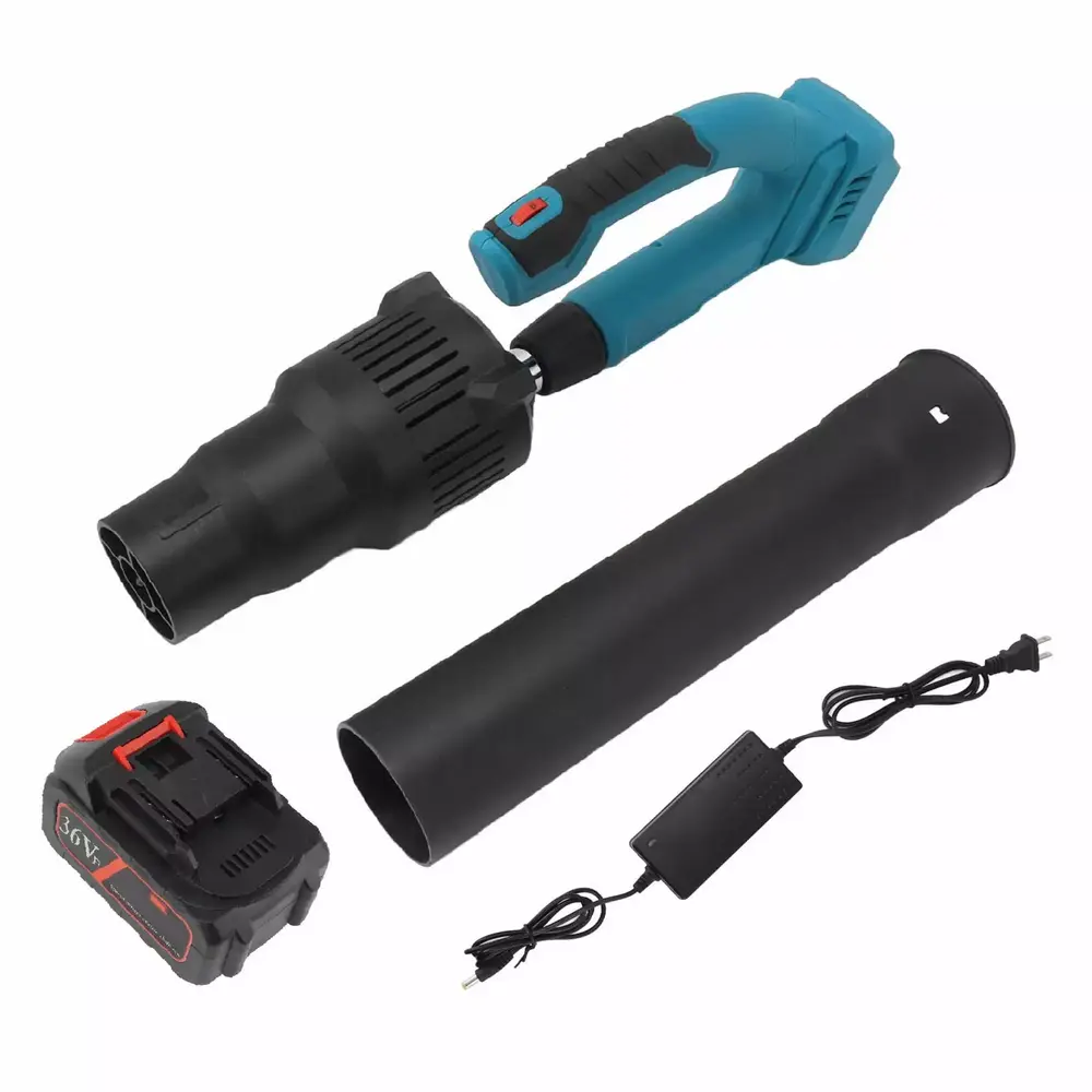 2024 Cordless Leaf Blower Brushless Motor Rechargeable Car Snow Remover for Garden Courtyard 100 240v US Plug