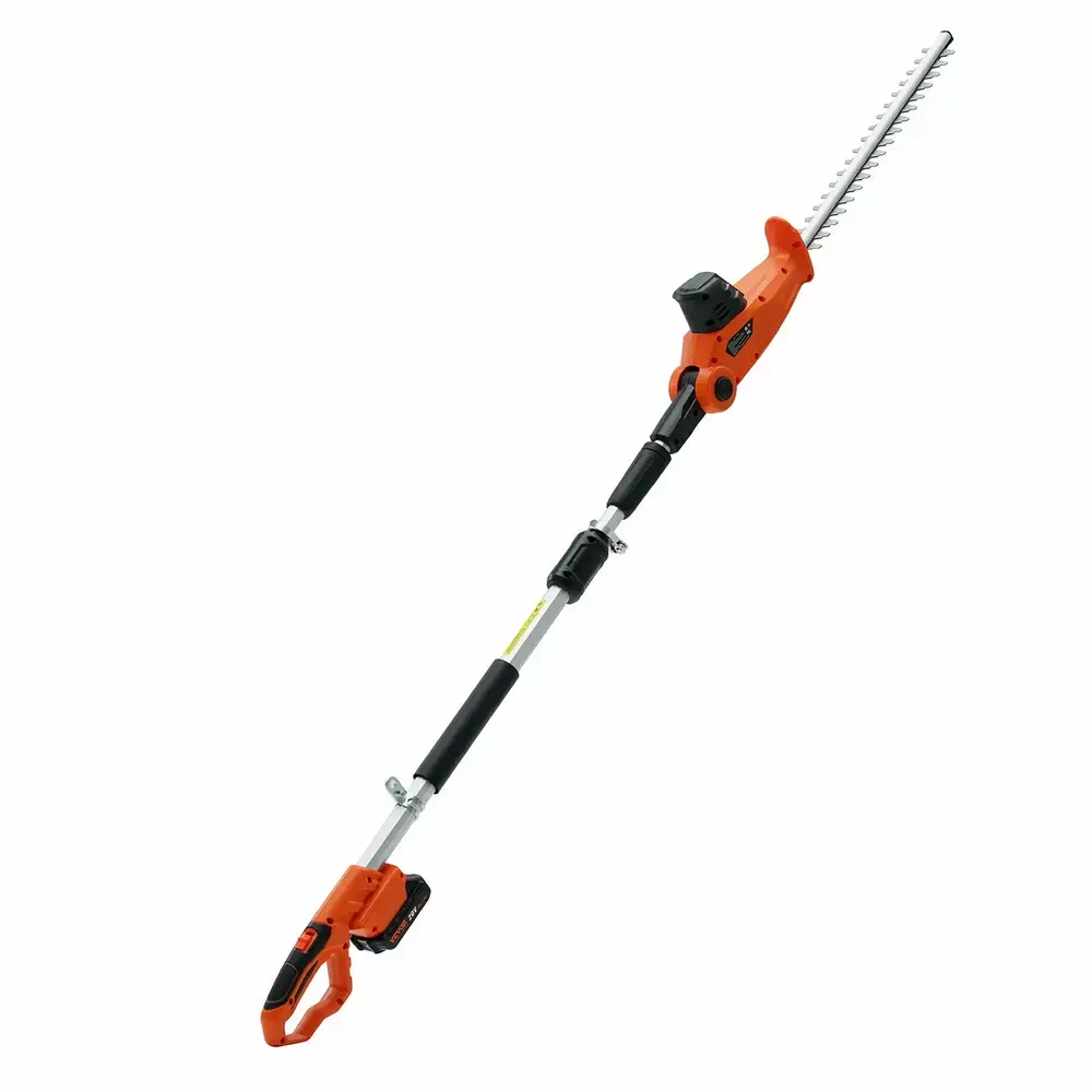 20V Cordless Hedge Trimmer Telescoping Pole Hedge Trimmer 18 inch Blade
