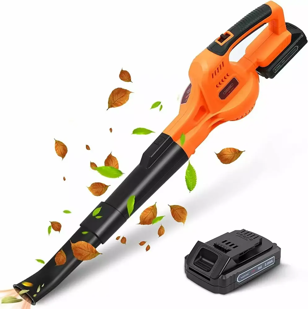 20V Cordless Leaf Blower with Battery and Charger. Leaf Blower Battery Operated