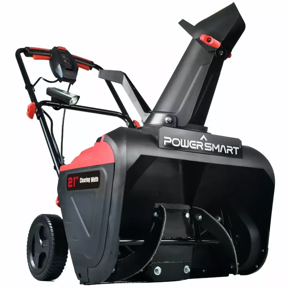 21 in. Electric Single Stage Snow Thrower with LED Light