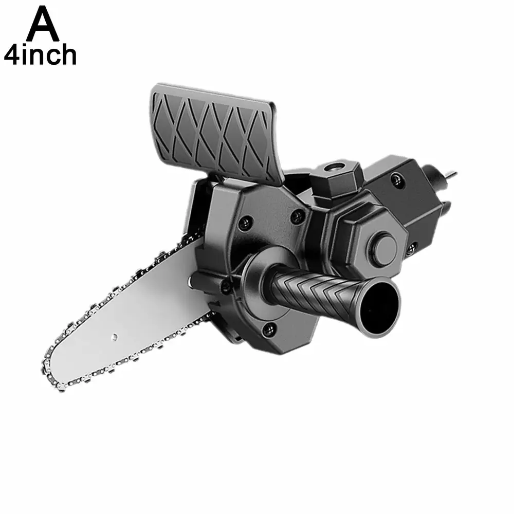 4/6 Inch Electric Drill Modified To Electric Chainsaw Saw Power Attachment Tools I9Q4