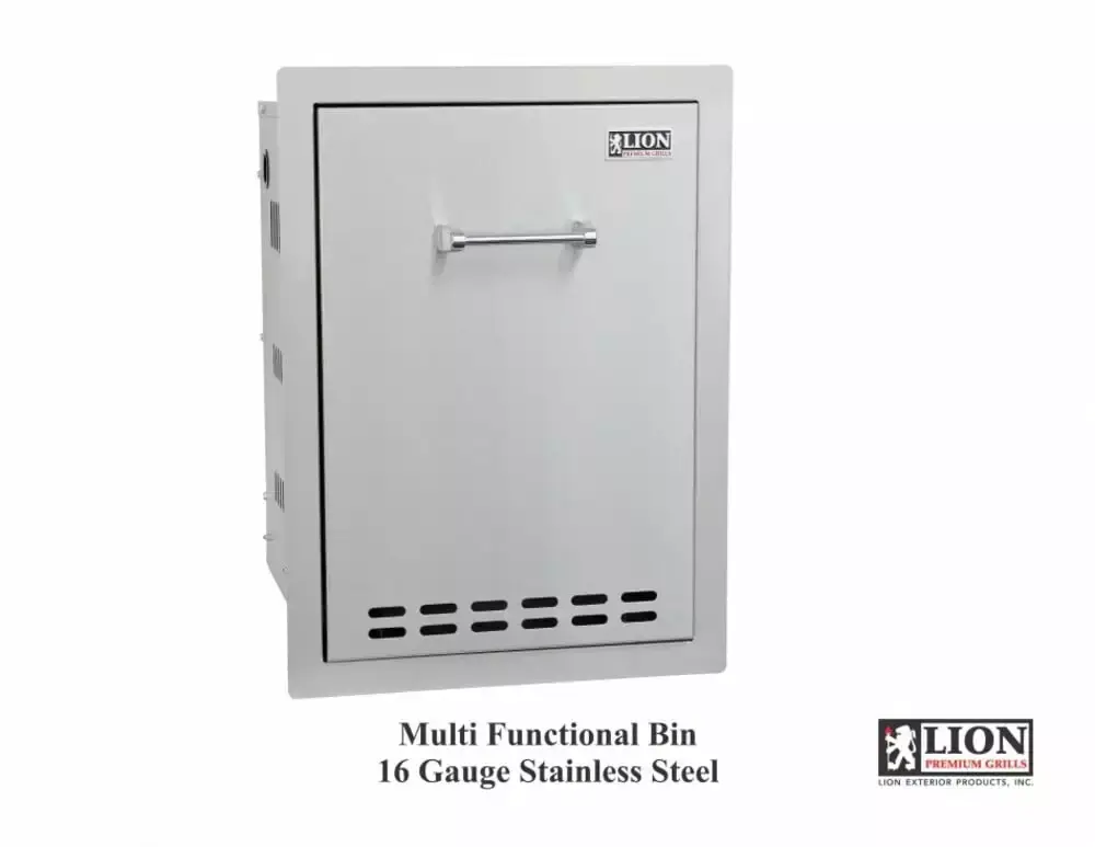 Trash Bin and Liquid Propane Tank Pull-Out Drawer - L55628