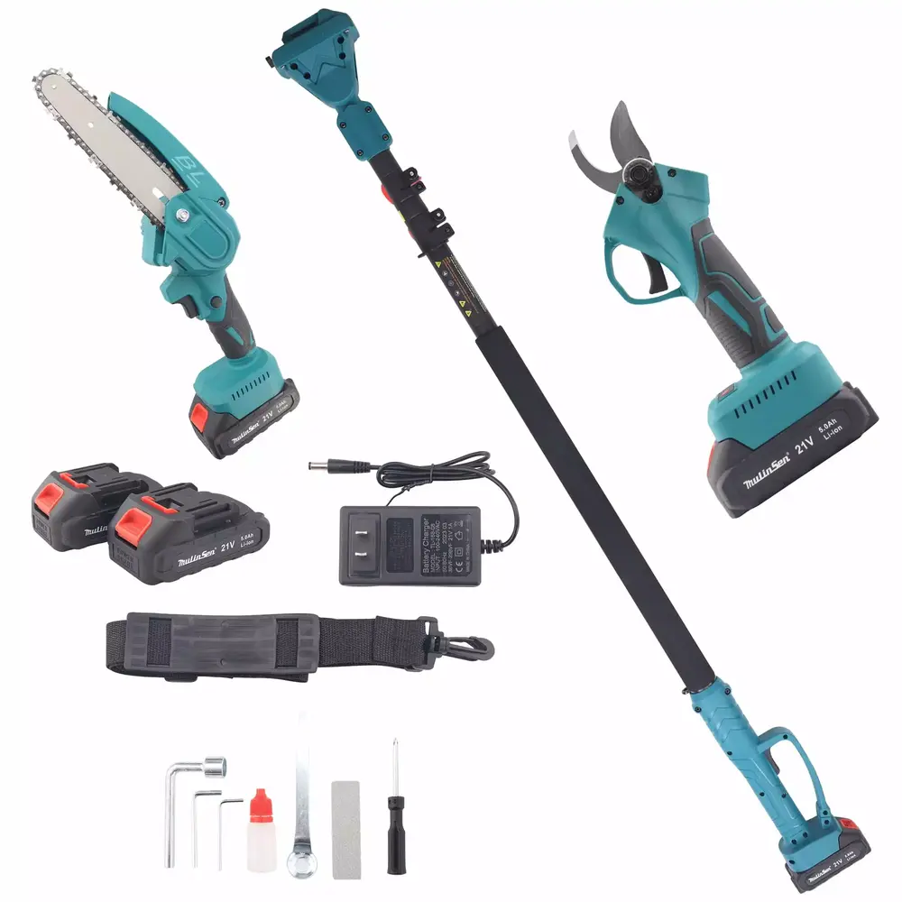 YouLoveIt Extendable Tree Pruning Electric Chainsaw Cordless Pruning Saw Long Reach Cut. One-Hand Pruning Shears Chainsaw for Picking tandem fruits. Prune twigs. Fruit picking
