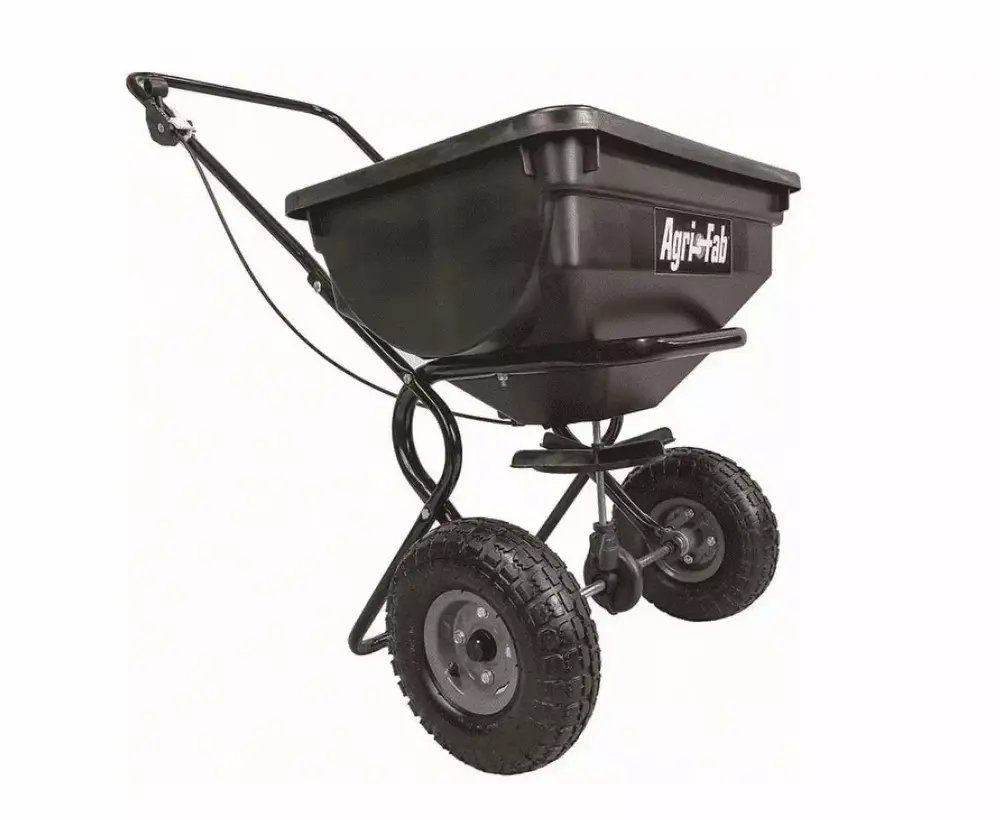 85 lb. capacity Broadcast Push Spreader