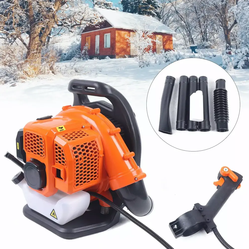 YIYIBYUS Leaf Blower 42.7CC 2-Stroke Gas Powered Snow Blowing Lawn Cleaning Backpack Blower Garden Leaves Sweeping