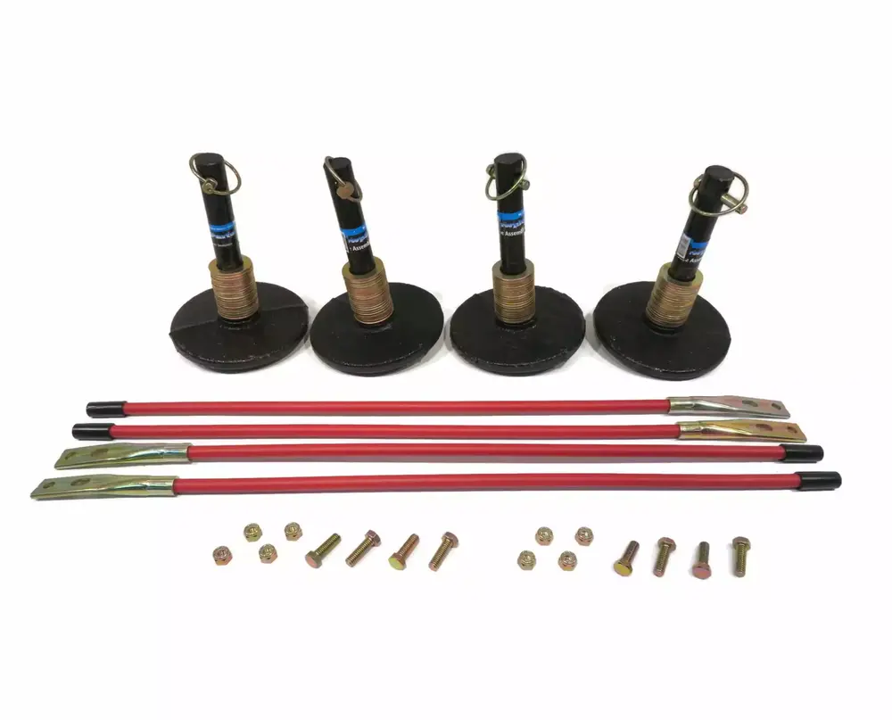 (4) Plow Shoe Assemblies & Blade Guides For Western UltraMount 2 by The ROP Shop