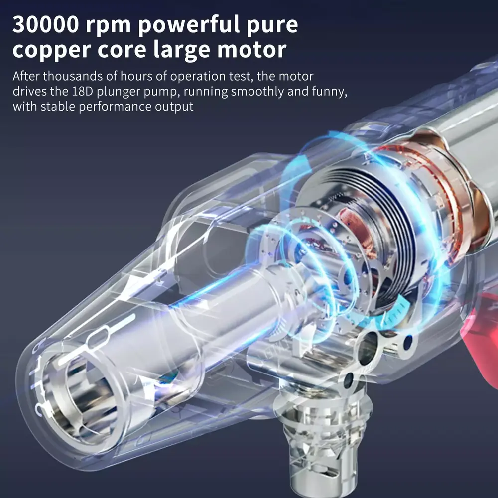 Cleaning machine.Car Water Water 5 In 1 Water Water Spray Battery Pressure Pressure 24v 30000mah Pressure Car Water Copper Motor 5 Pressure Pressure Car Spray Cleaner With Dsfen