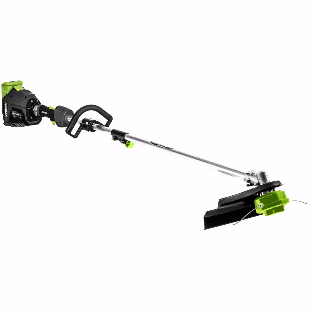 Earthwise LST05815 15 58-Volt Cordless Straight Shaft String Trimmer- Brushless Motor (2Ah Battery and Charger Included)