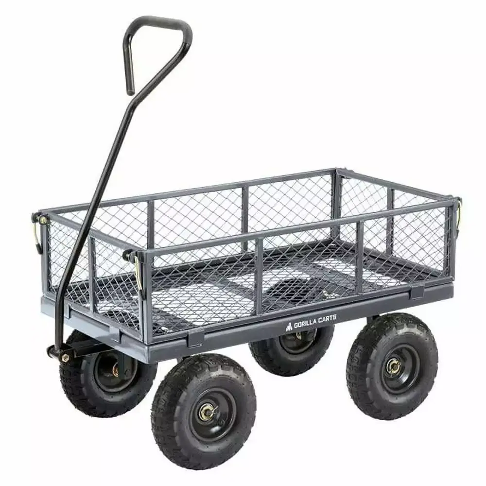 Gorilla Carts 7002866 600 lbs Capacity Steel Utility Cart