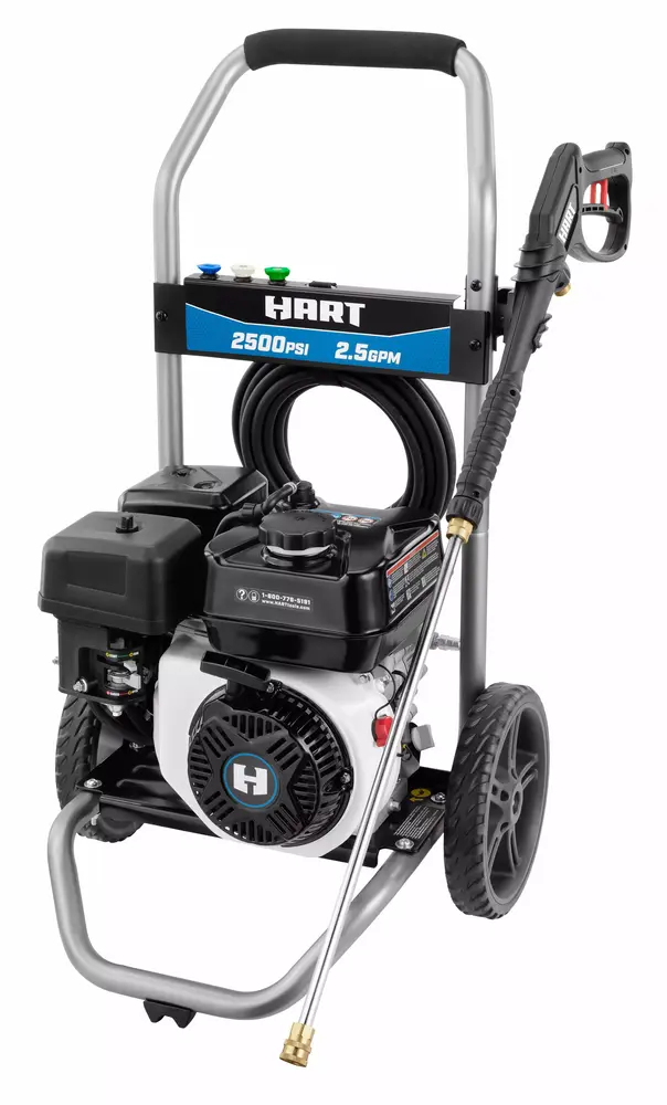 HART 2500PSI 2.5 GPM 212cc Cold Water Gas Pressure Washer