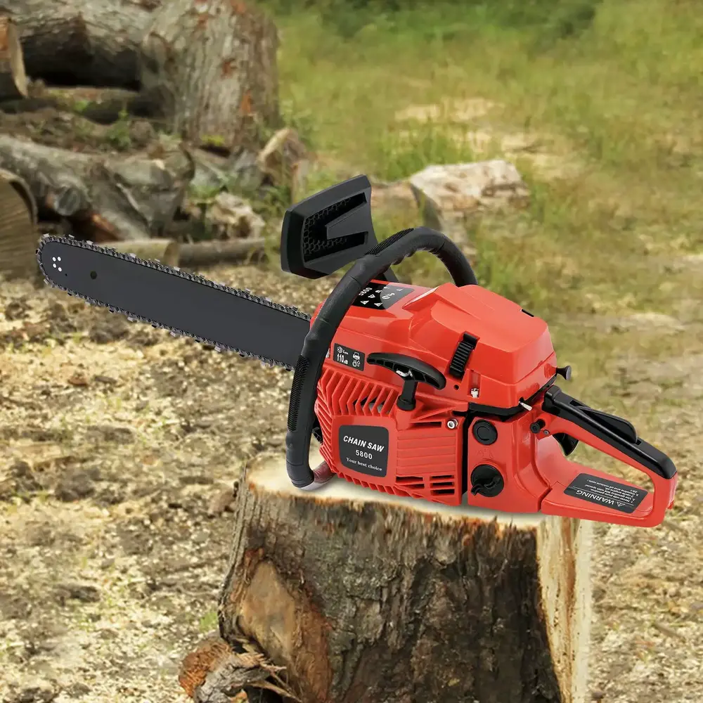 Miumaeov 20'' Gas Chainsaw 2 Stroke 58 CC 3.6 HP Gasoline Powered Chain Saw for Wood Cutting and Tree Trimming