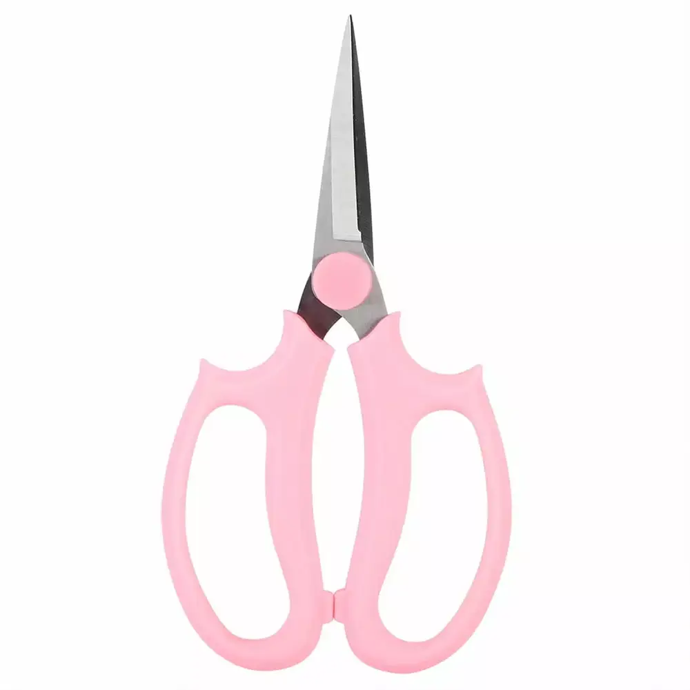 Multifunctional Floral Scissors Pruning Shears Flower Cutting Scissors(Pink)
