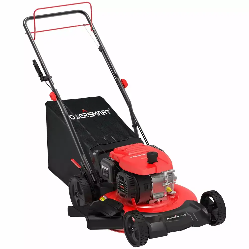 PowerIntelligent Self-Propelled Gas Powered 22 inches 3-in-1 Lawn Mower with 140cc B&S Engine