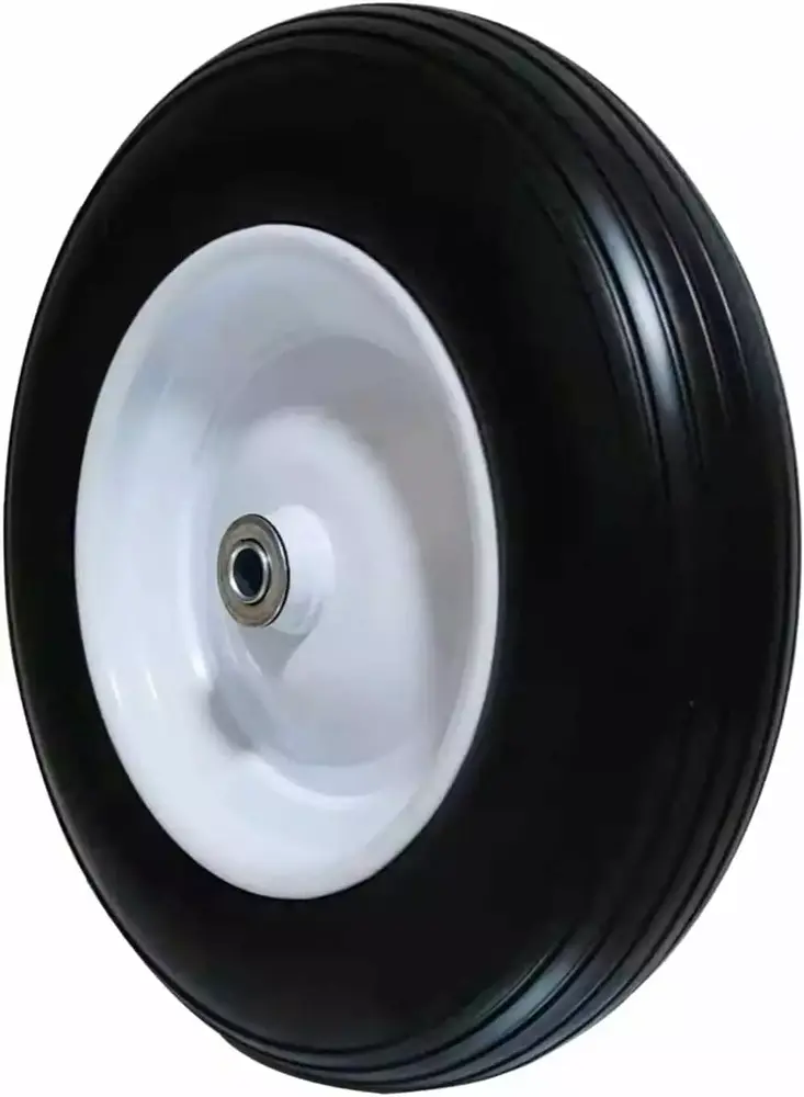 Universal Fit Wheelbarrow That Will Never go Flat (Ribbed Tread - Black)