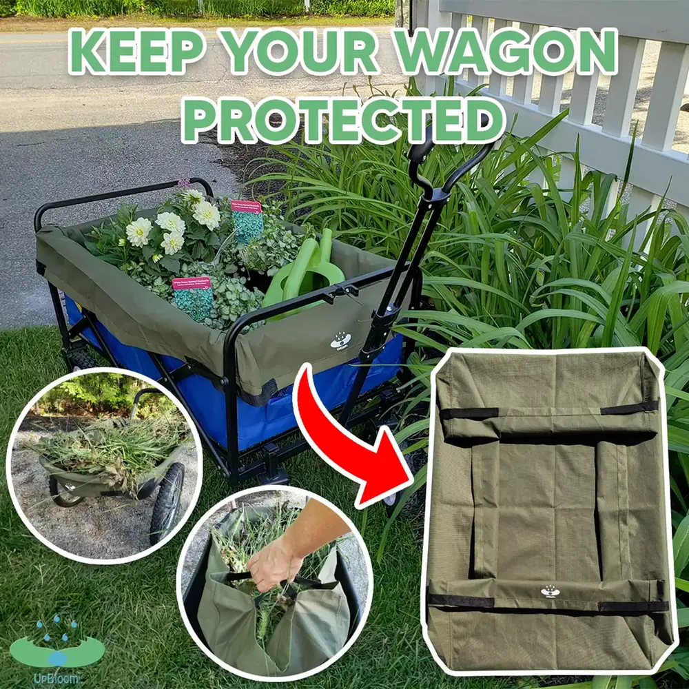 UpBloom Wagon & Wheelbarrow Gardening Cart Liner (WL0721 Medium) Khaki Green