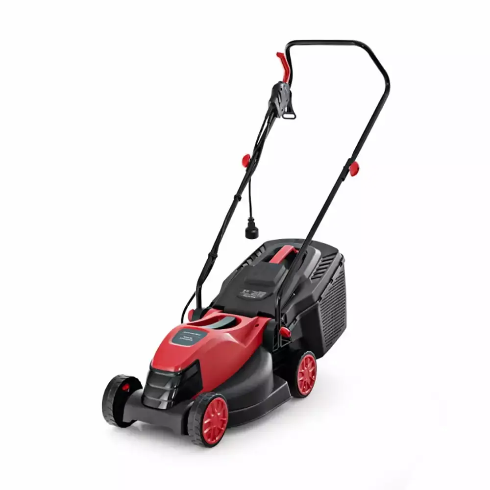 YYAo 10 AMP 13 Inch Electric Corded Lawn Mower with Gatherion Box-Red