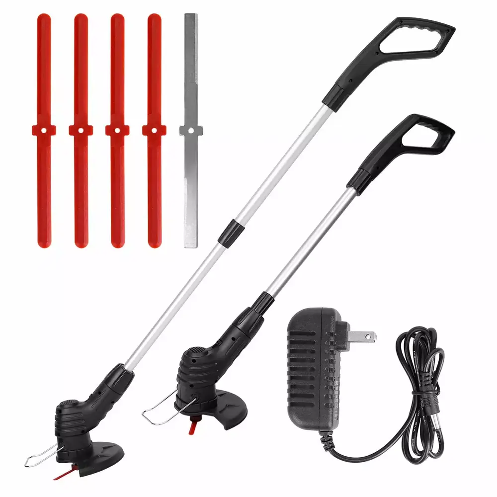 ZGBY Extendable Cordless Electric Grass Trimmer Handheld Lawn Mower Weed Cutter