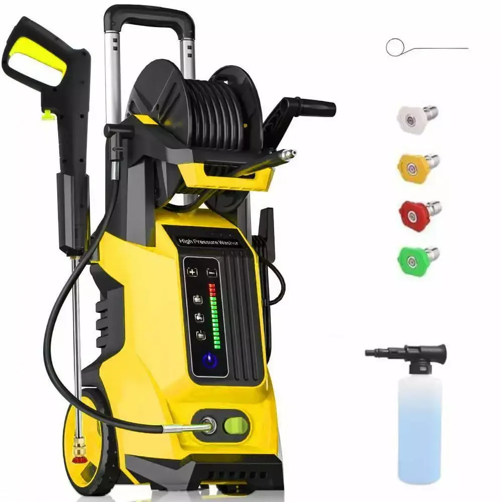 ZGBY Powerful Electric High Pressure Washer 3800Psi Max 2.6 Gpm Power Washer 1800W