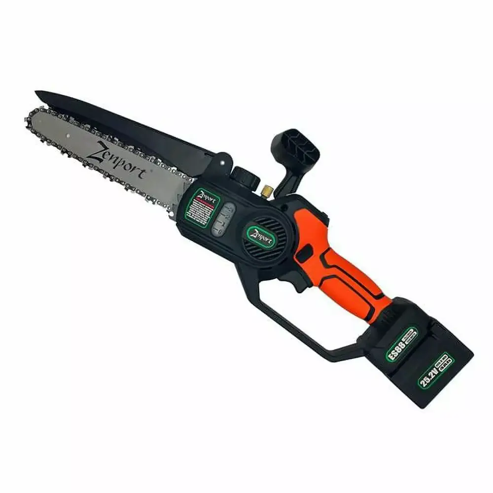 Zenport ES88 Zenport Chainsaw ES88 8-Inch Bar. 6.3-Inch Cut. 25-Volt Battery. Cordless