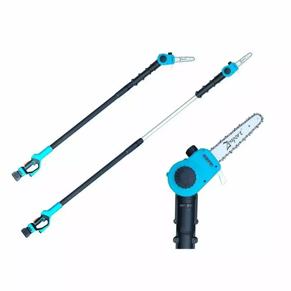 Zenport Zenport Telescopic Chainsaw 8-Foot Reach. 8-Inch Bar. 6.3-Inch Cut. 25-Volt Battery. Cordless