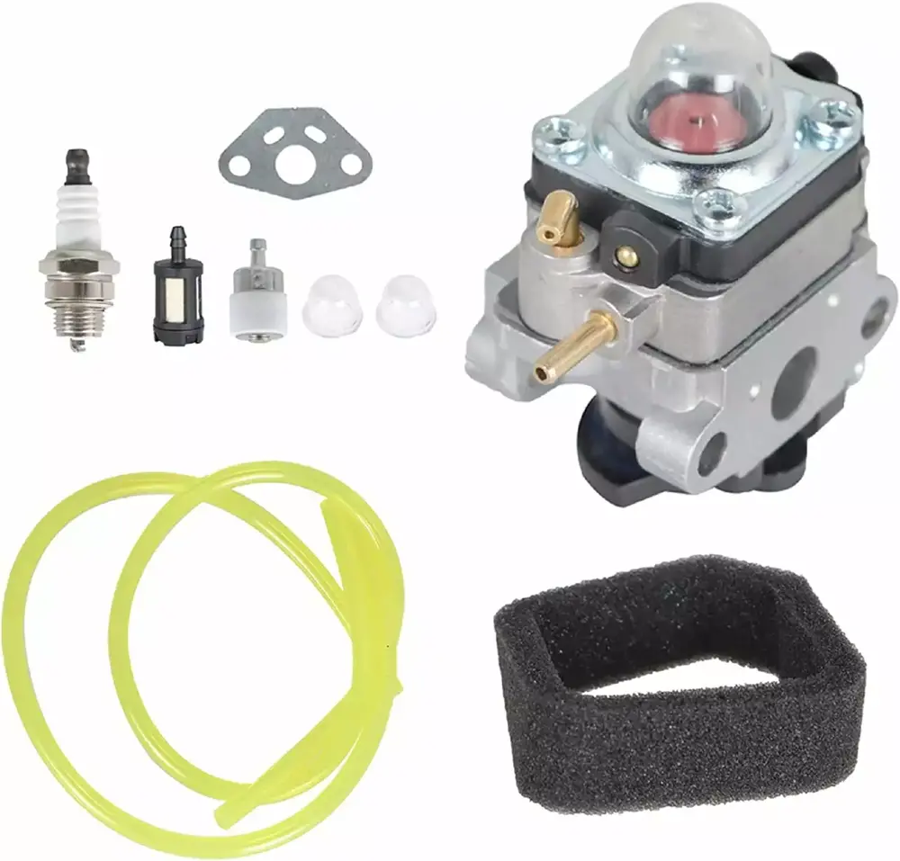 waltyotur TB146EC Carburetor Replacement for Troy Bilt TB516EC TB146EC 2 Cycle 25cc RY251PH RY252CS RY253SS RY254BC String Trimmer Brush Cutter for 316299372 316773800 07160001 753-06258A 753-06258
