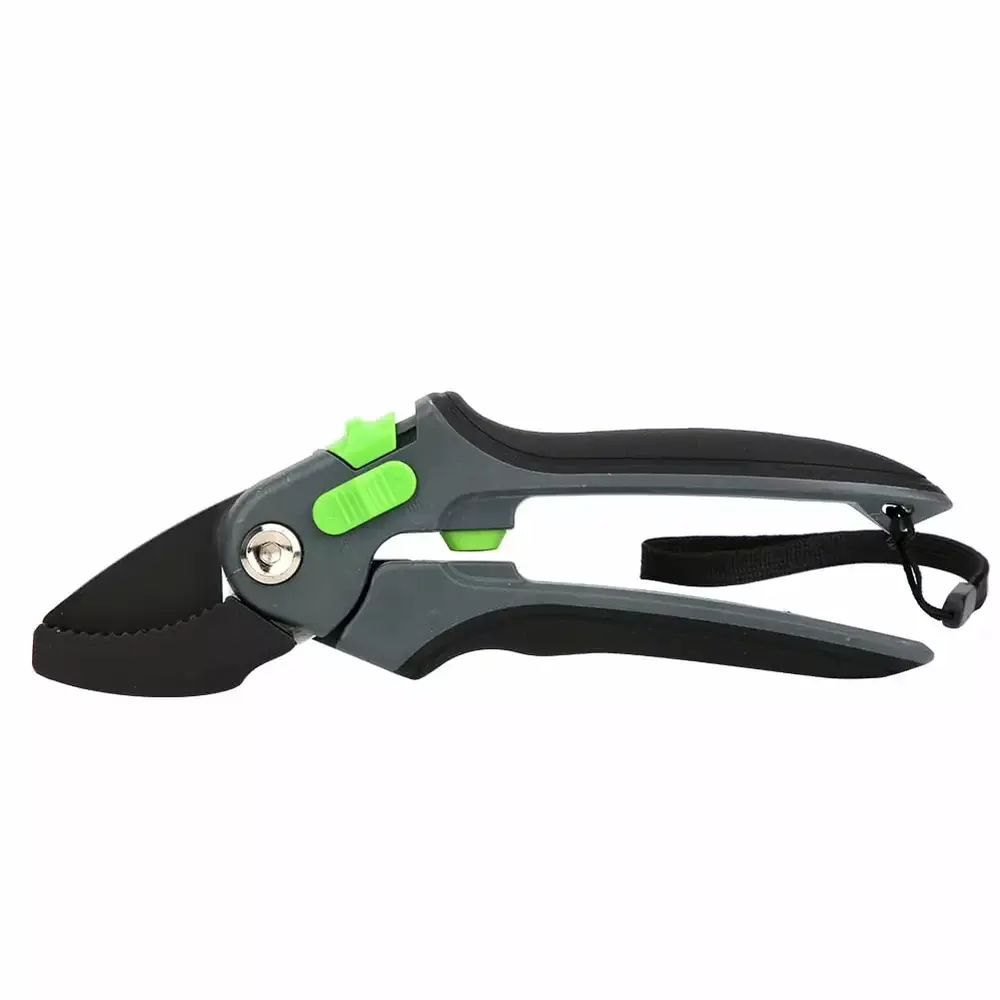 clearance Multifunction Anti-Skid Gardening Pruning Shears Plant Tree Branch Cutting Trimming Scissors(Black )