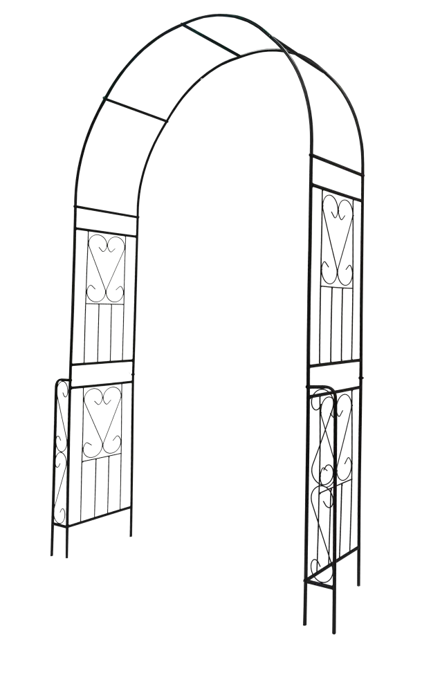Metal Garden Arch 55x94.5 Inch Garden Arbor Trellis Climbing Plants rnb