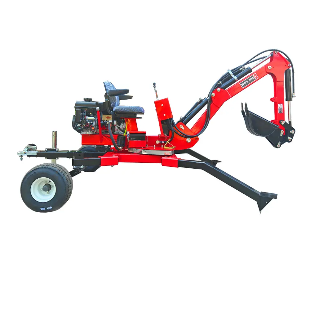 Garden Farms Parks Roads Ideal ATV Excavator Mini Towable Backhoe rnb