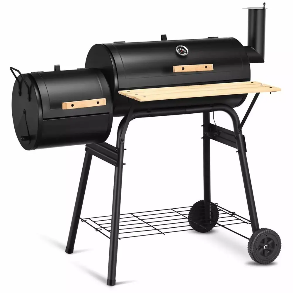SAYFUT Outdoor BBQ Grill Charcoal Barbecue Pit Patio Backyard Meat Cooker