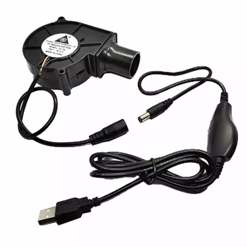 BAMILL 12V BBQ Fan Outdoor Cooking Charcoal Blower Travel-friendly Barbeque Air Blower