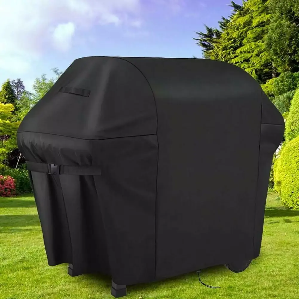 BBQ Cover Adjustable Reversible Fasteners 60 Inches Waterproof Grill Cover Outdoor Barbecue HHUAN