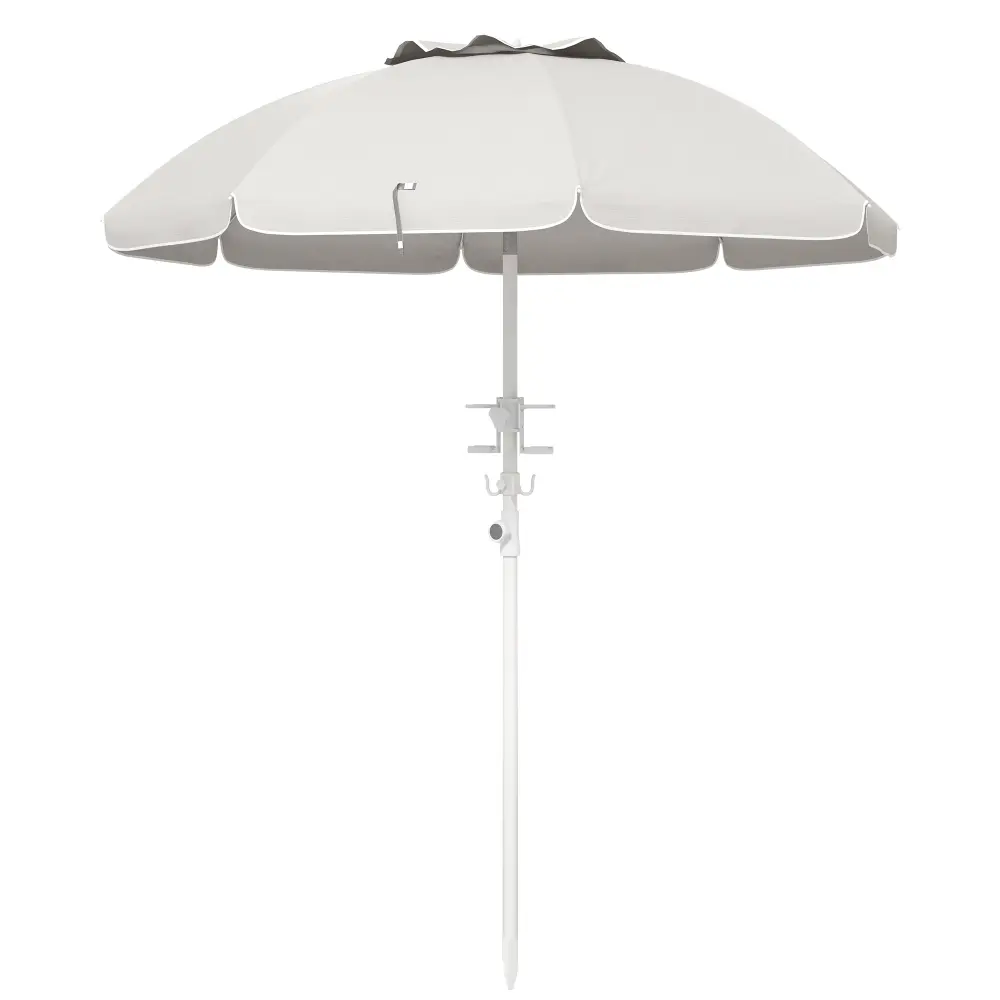 Outsunny 5.7' Travel-friendly Beach Umbrella Tilt, Adjustable Height, UV Protection aosom business