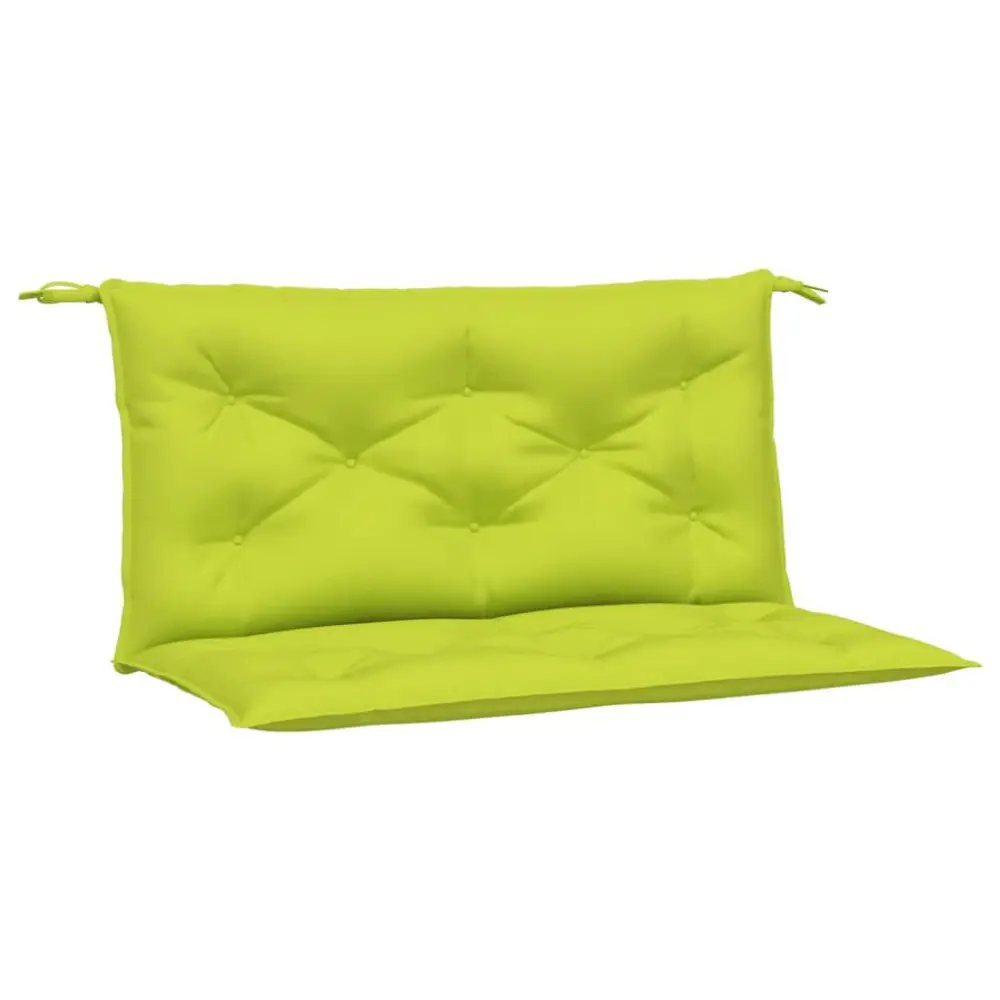 2 Piece Bright Green Garden Bench Cushions 39.4x19.7x2.8 Inches Oxford Fabric