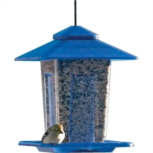 Audubon Prairie Seed Feeder - Blue - Wild Bird Feeder Outdoor Use