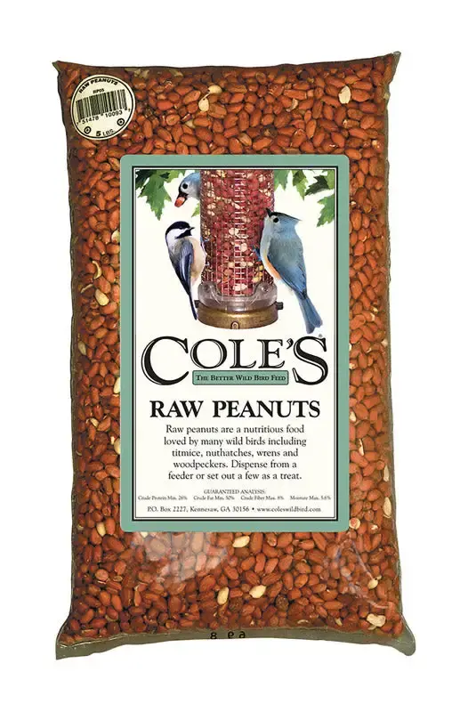 Cole's Assorted Species Raw Peanuts Wild Bird Food 10 lb Bag