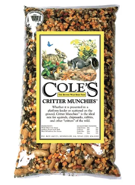 Cole's CM10 Critter Munchies Wild Bird Food 10 Lb Nutritious Bird Seed Mix