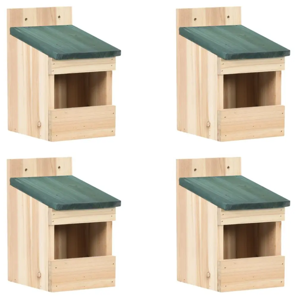 Bird Accommodates 4 pcs 4.7x6.3x7.9 Inches Firwood Nesting Box