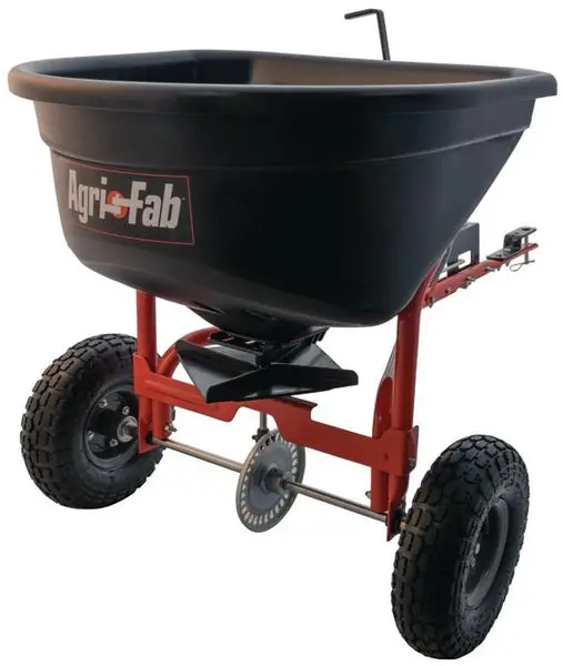 Agri-Fab 45-0527 Tow Broadcast Spreader 110 Lbs Capacity Lawn and Garden Fertilizer Spreading
