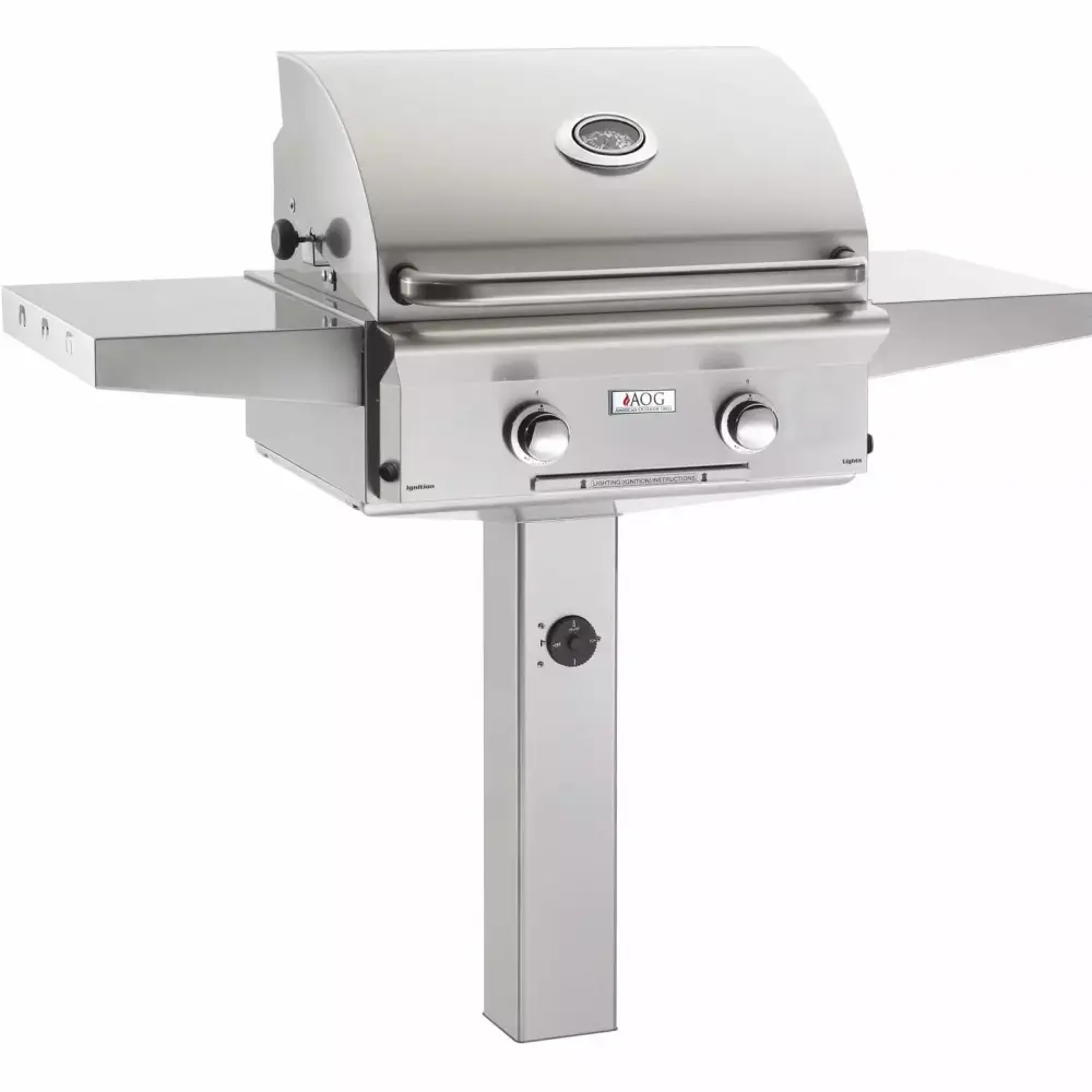 American Outdoor Grill 24NGL-00SP L-Series 24 Inch Natural Gas Grill On -Ground Post