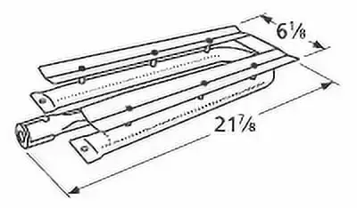 Music City Metals Burner Pipe SS 21875 x 6125 Replacement Viking 15481 Gas Grill